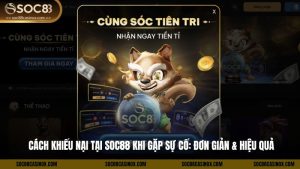 Cách Khiếu Nại Tại Soc88 Khi Gặp Sự Cố: Đơn Giản & Hiệu Quả