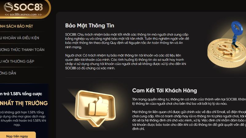 Soc88 phòng chống gian lận với nhiều giải pháp bảo mật tiên tiến 